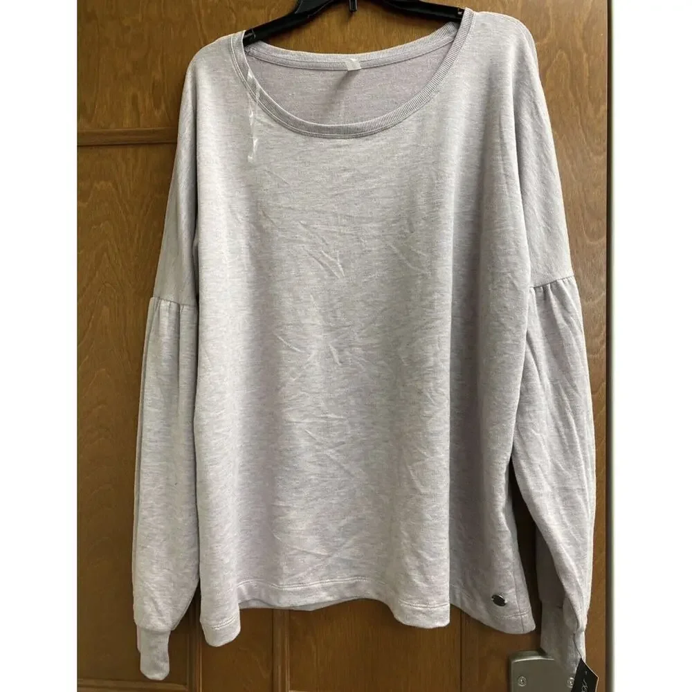 Ideology Women's Fitness Activewear Sweatshirt Pink Heather Size Large NWT